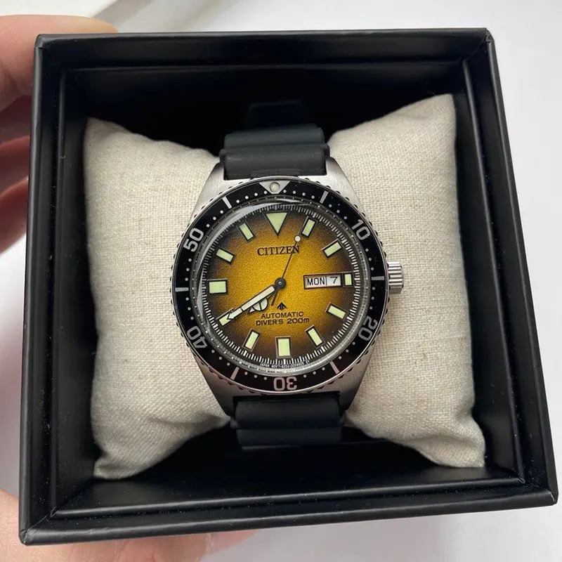 Citizen Promaster Diver's Yellow Dial Men's Watch- NY0120-01X